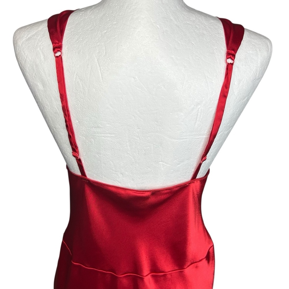 Frederick's Of Hollywood Vintage Red Maxi Slip Dress L Lingerie - Picture 7 of 13